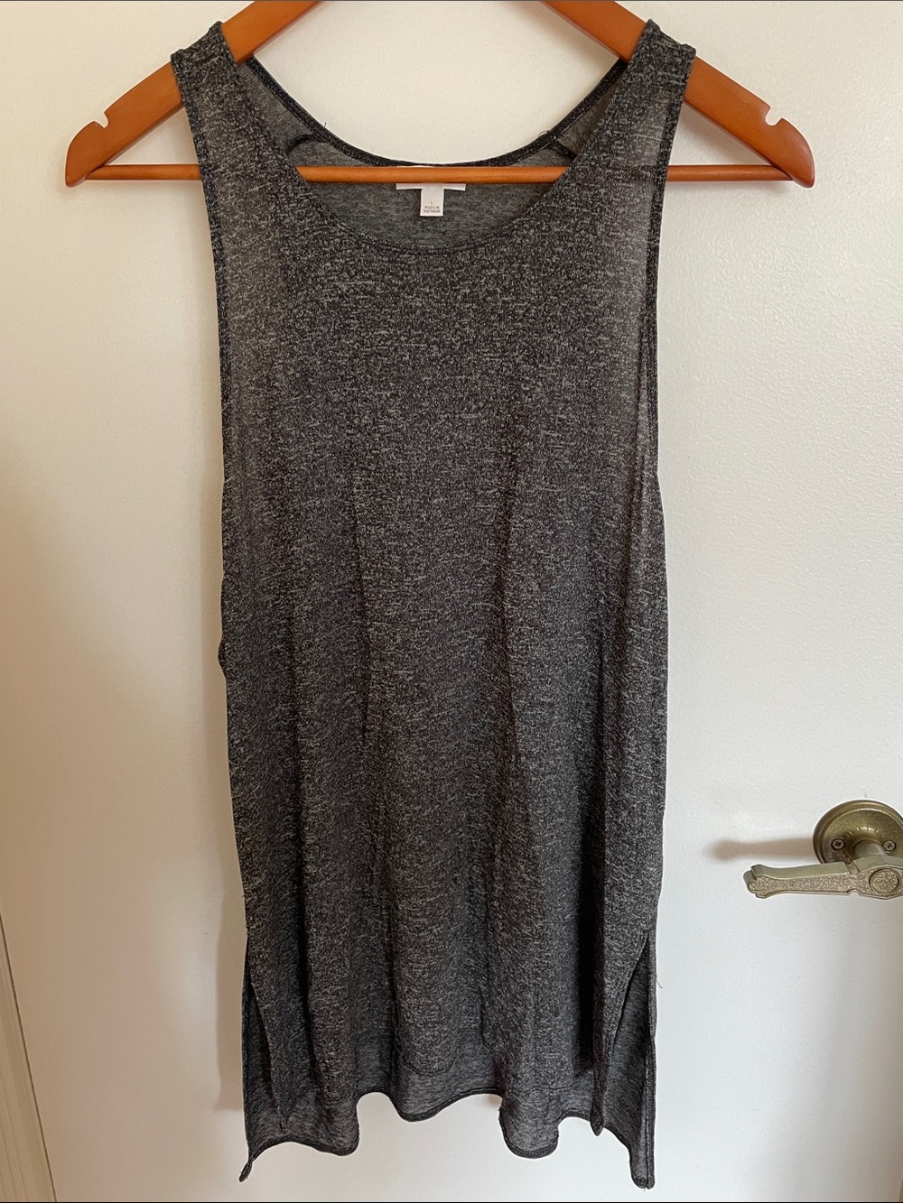 Wilfred Charcoal Heather Sleeveless Tunic Top